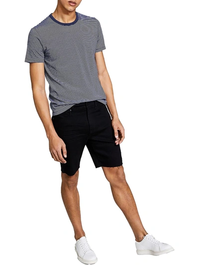 And Now This The Slim Mens Denim 9" Inseam Cutoff Shorts In Black