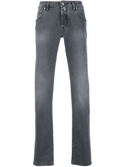 Jacob Cohen Bandanna Straight-leg Jeans In Grey