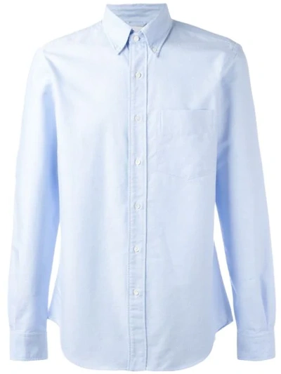 Aspesi Classic Oxford Shirt In Blue