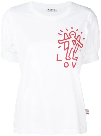 Aalto Love Angel Printed T-shirt In White