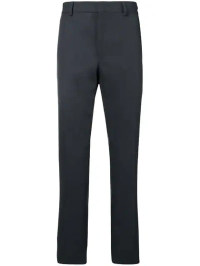 Fendi Mid-rise Tailored Trousers In Grey