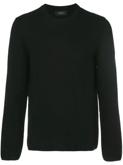 Joseph Fine Knit Sweater In Black