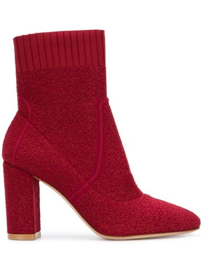 Gianvito Rossi Classic Ankle Boots In Red