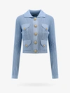 Balmain Cardigan In Blue