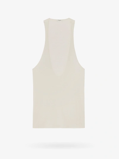 Saint Laurent Tank Top In White