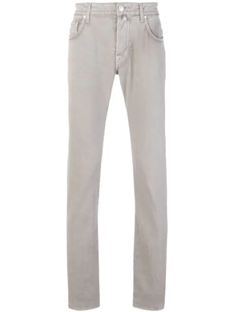 Jacob Cohen Handkerchief Straight-leg Jeans - Grey | ModeSens
