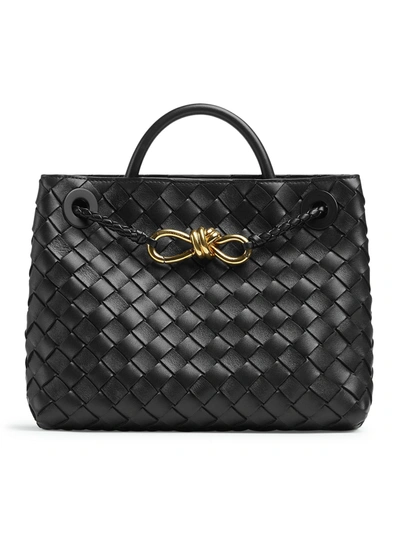 Bottega Veneta Small Andiamo  Bag In Black