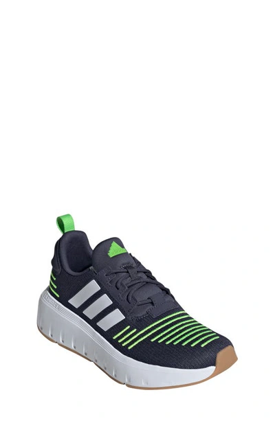 Adidas Originals Kids' Swift Run 23 Sneaker In Shadow Navy/ White/ Lemon