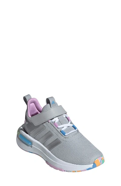 Adidas Originals Kids' Racer Tr23 Sneaker In Grey Two/ Silver Met./ Lilac