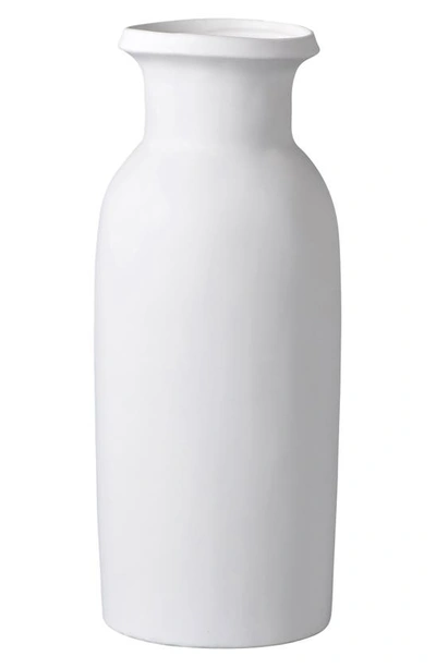 Sagebrook Home Ceramic 13-inch Tall Slim Vase In White