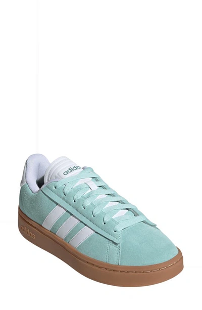 Adidas Originals Grand Court Alpha Sneaker In Aqua/ White/ Grey Met.