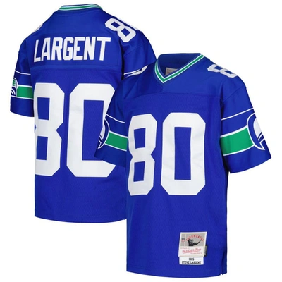 Mitchell & Ness Kids' Youth  Steve Largent Royal Seattle Seahawks 1985 Retired Player Legacy Jersey