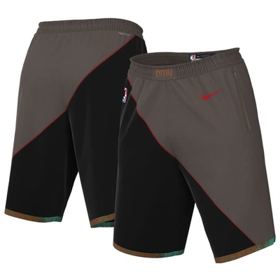 Nike Men's  Black Washington Wizards 2023/24 City Edition Swingman Shorts In University Red/black