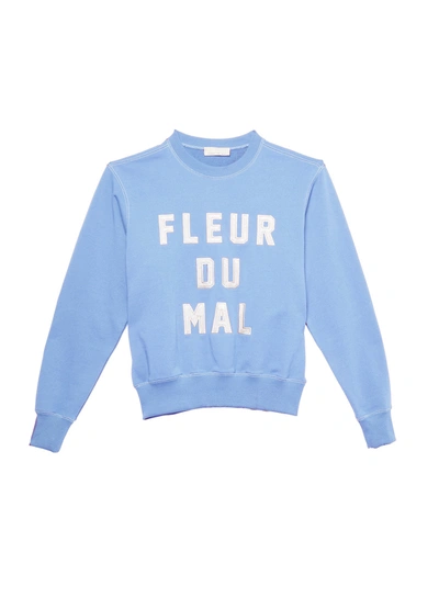 Fleur Du Mal Unisex Logo Sweatshirt In Denim