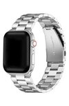 The Posh Tech Sloan Stainless Steel Apple Watch® Bracelet Watchband In Silver