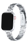 The Posh Tech 22mm Apple Watch® Bracelet Watchband In Silver