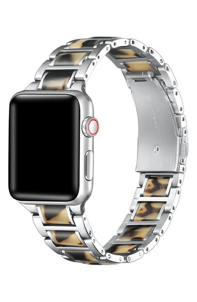 The Posh Tech Resin Detail 23mm Apple Watch® Bracelet Watchband In Metallic