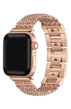 The Posh Tech Resin Detail 23mm Apple Watch® Bracelet Watchband In Rose Gold