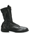 Guidi Front Zip Boots - Black