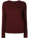 Aspesi V-neck Pullover - Red