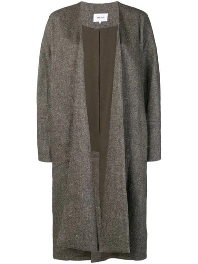 Enföld Oversized Fit Coat In Grey
