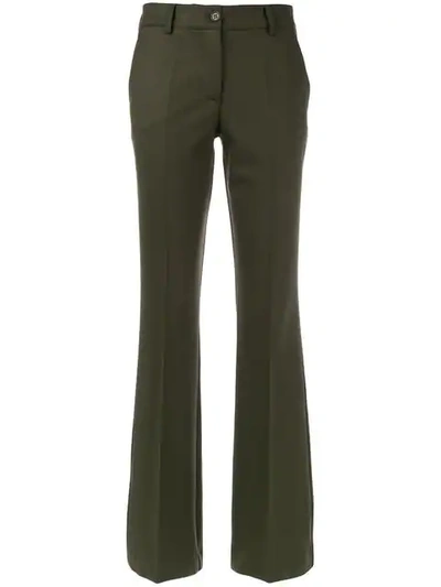P.a.r.o.s.h Bootcut Trousers In Green