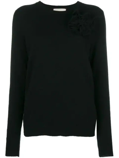 Gucci Corsage Detail Jumper - Black