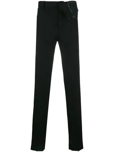 Y/project Y / Project Foldover Straight Trousers - Black