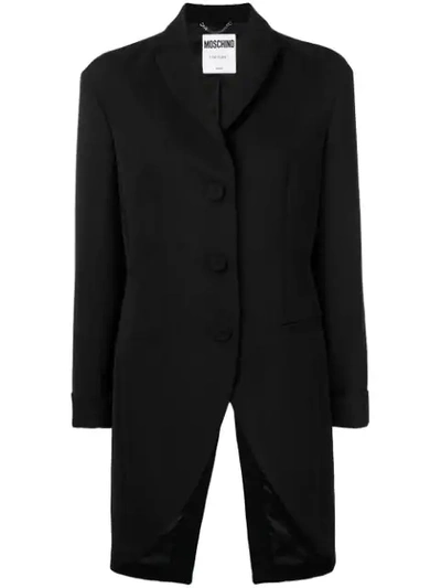 Moschino Long Fitted Blazer - Black