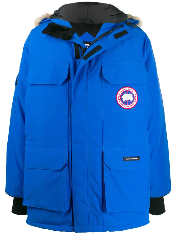 Canada Goose Expedition Logo Patch Parka Coat In Blue ...