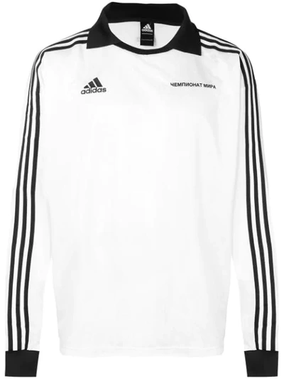 Gosha Rubchinskiy X Adidas Long Sleeve Jersey In White In White