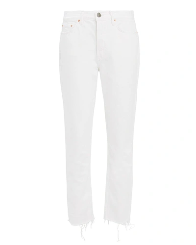 Grlfrnd Karolina White Cropped Skinny Jeans