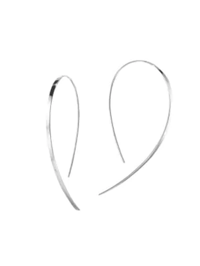 Lana Jewelry 14k White Gold Hoop Earrings