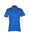 Roberto Cavalli Polo Shirt In Bright Blue