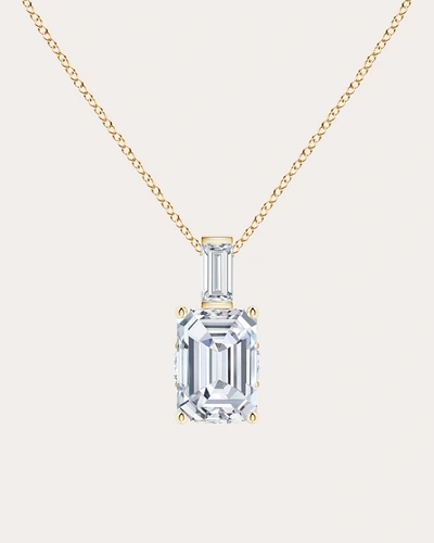 Natori Women's Emerald-cut Diamond Pendant Necklace In Gold