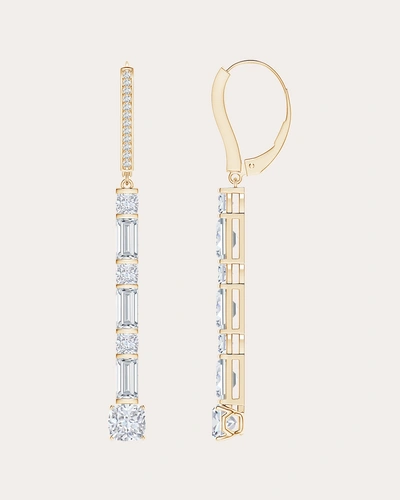 Natori Women's Baguette & Cushion-cut Diamond Long Drop Earrings In Gold