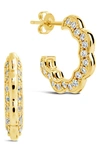 Sterling Forever Marisole Hoop Earrings In Gold