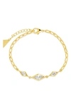 Sterling Forever Lissie Chain Bracelet In Gold