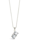 Sterling Forever Marla Pendant Necklace In Silver