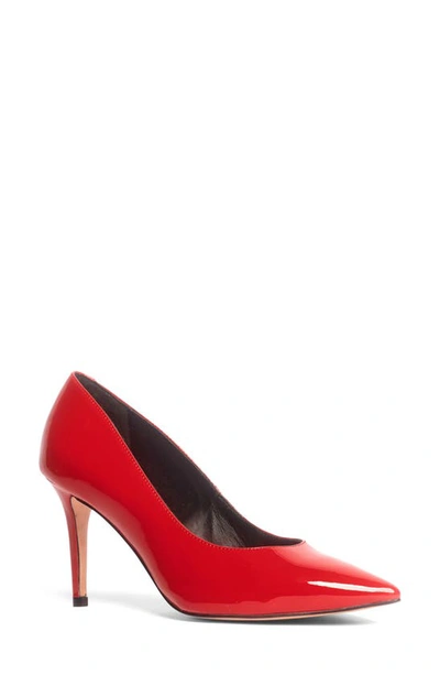 Anthony Veer Edith Stiletto Pump In Fire Red
