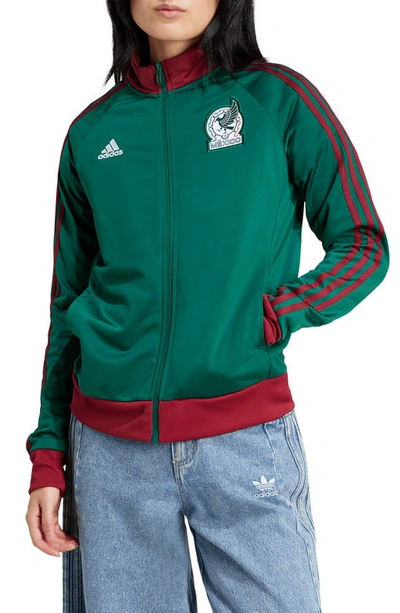 Adidas Originals Mexico Dna Soccer Track Jacket In Collegiate Green