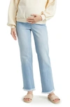 1822 Denim Over The Bump Relaxed Straight Leg Maternity Jeans In Lizzy