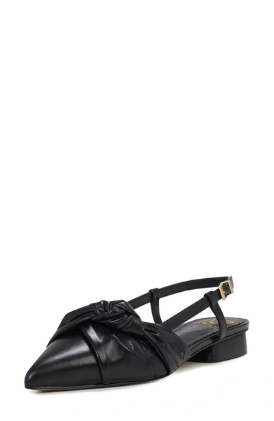 Vince Camuto Jyle Slingback Pointed Toe Flat In Black