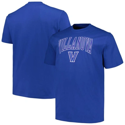 Champion Men's Royal Villanova Wildcats Big Tall Arch Over Logo T-shirt