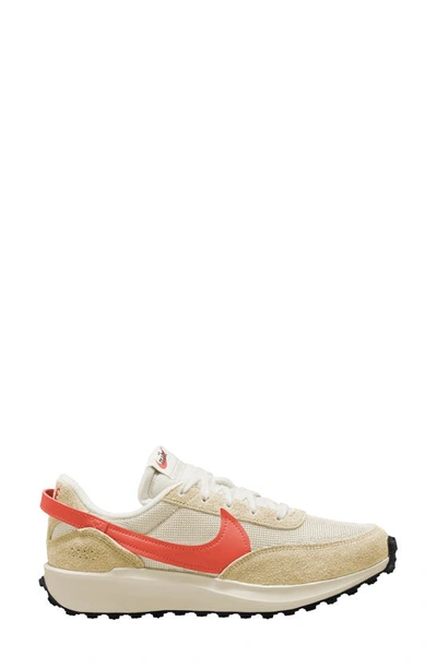 Nike Waffle Debut Sneaker In Muslin/campfire Orange/coconut Milk