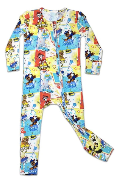 Bellabu Bear Babies'  X Nickelodeon™ Kids' Paw Patrol Convertible Footie Pajamas In Red