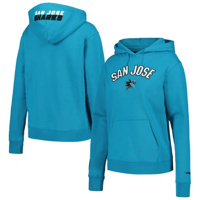 Pro Standard Teal San Jose Sharks Classic Chenille Pullover Hoodie