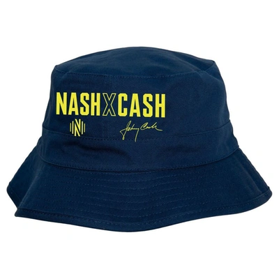 Mitchell & Ness Men's  Navy Nashville Sc X Johnny Cash Bucket Hat