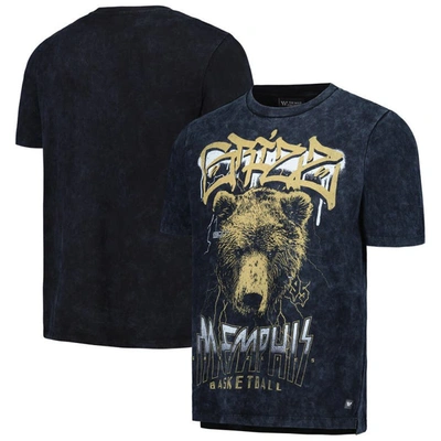 The Wild Collective Unisex   Black Memphis Grizzlies Tour Band T-shirt