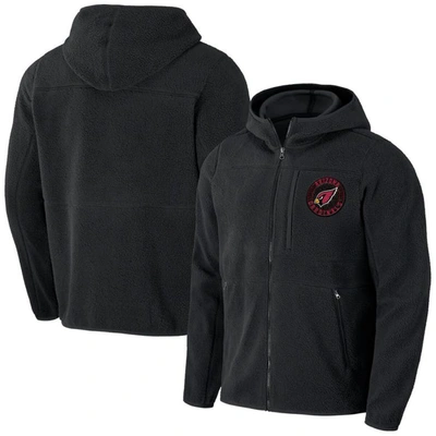 Nfl X Darius Rucker Collection By Fanatics  Black Arizona Cardinals Sherpa Full-zip Hoodie